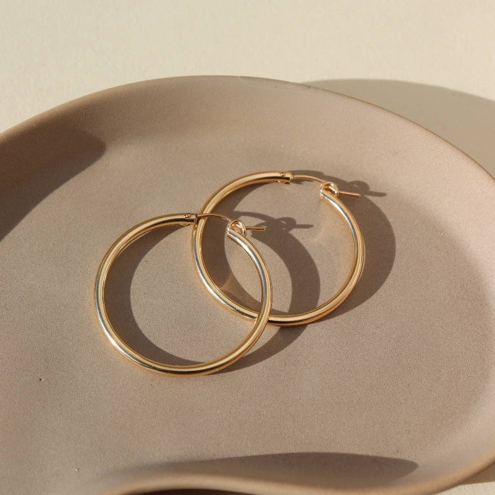 Classic Statement Hoops | 14k Gold fill