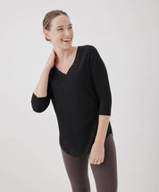 Relaxed Slub A-line Tunic