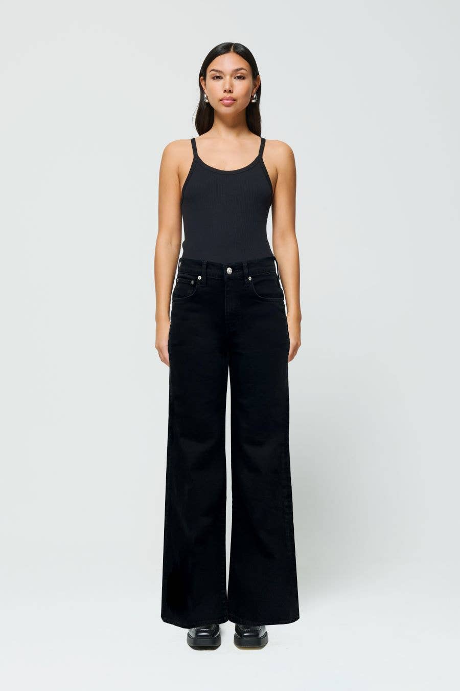 Romi French Wide Leg - Onyx