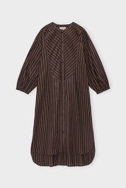 Lauren shirtdress stripe - brown / black