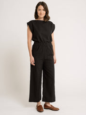 Black Organic Cotton Crop Pant - Everyday