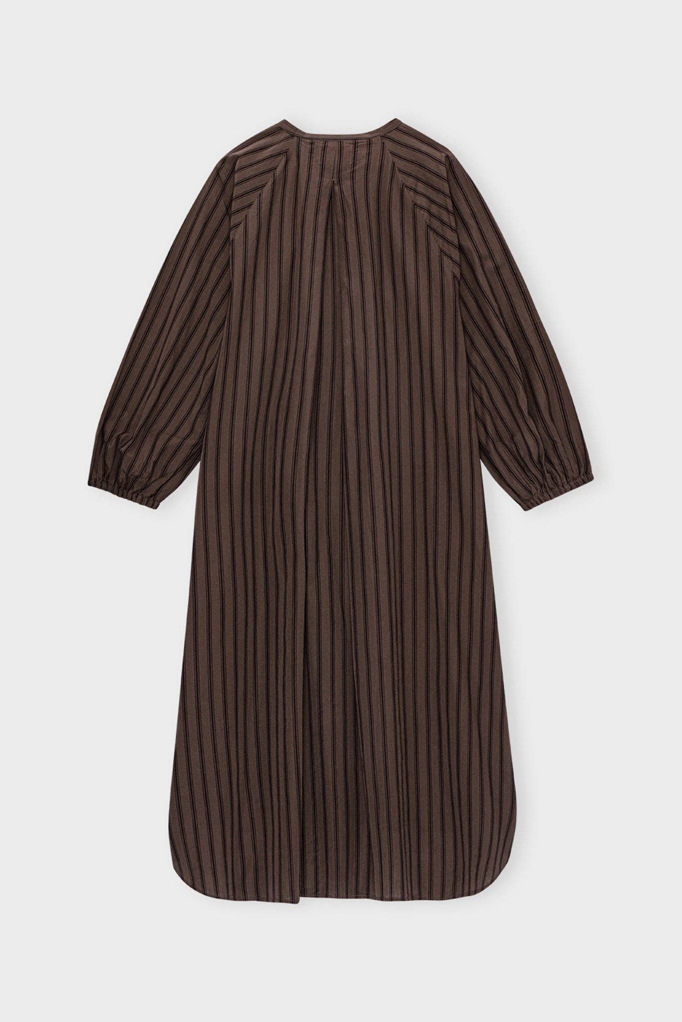 Lauren shirtdress stripe - brown / black